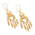 Gold-plated filigree chandelier earrings, 'Catacaos Cascade' - Chandelier Earrings in 24k Gold Plate (image 2c) thumbail
