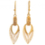 Gold-plated filigree dangle earrings, 'Talara Treasure' - Hand Crafted 24k Gold-Plated earrings thumbail