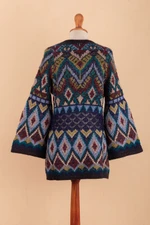 Baby alpaca blend tunic sweater, 'Enchanting Style' - Baby Alpaca Blend Pullover Sweater