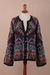 Alpaca blend cardigan sweater, 'Rurichinchay Heights' - Baby Alpaca Blend Kimono Cardigan Sweater from Peru