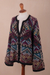 Alpaca blend cardigan sweater, 'Rurichinchay Heights' - Baby Alpaca Blend Kimono Cardigan Sweater from Peru (image 2g) thumbail