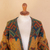 Alpaca art knit cardigan, 'Chevere' - Baby Alpaca Blend Geometric Motifs Knit Cardigan Sweater (image 2g) thumbail