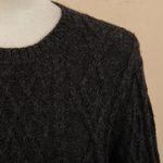 100% baby alpaca sweater, 'Long Lines in Charcoal' - Charcoal Alpaca Tunic Sweater Dress