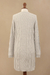 100% baby alpaca sweater, 'Long Lines in Grey' - Baby Alpaca Grey Tunic Sweater Dress (image 2i) thumbail