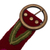 Embroidered wool belt, 'Llamas on Claret' - Wool Belt with Llama Embroidery (image 2c) thumbail