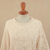 100% baby alpaca sweater, 'Elegant Blossoms' - Hand Embroidered Ivory Baby Alpaca Pullover Sweater (image 2h) thumbail
