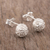 Sterling silver stud earrings, 'Mountain Maze' - Modern Sterling Stud Earrings (image 2) thumbail