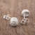 Sterling silver stud earrings, 'Mountain Maze' - Modern Sterling Stud Earrings (image 2b) thumbail