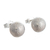 Sterling silver stud earrings, 'Moonscape' - Stippled Sterling Silver Earrings thumbail