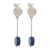 Sodalite dangle earrings, 'High Point in Blue' - Natural Sodalite Dangle Earrings (image 2a) thumbail