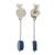 Sodalite dangle earrings, 'High Point in Blue' - Natural Sodalite Dangle Earrings (image 2b) thumbail