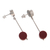 Jasper dangle earrings, 'High Point in Red' - Red Jasper Dangle Earrings (image 2b) thumbail