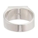 Men's sodalite and obsidian signet ring, 'In the Window' - Men's Gemstone Signet Ring