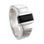 Men's obsidian ring, 'Pitch Black' - Men's Obsidian Ring