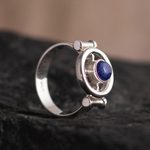 Sodalite cocktail ring, 'On Course' - Unique Sodalite Ring