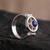 Sodalite cocktail ring, 'On Course' - Unique Sodalite Ring (image 2) thumbail