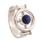 Sodalite cocktail ring, 'On Course' - Unique Sodalite Ring