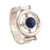 Sodalite cocktail ring, 'On Course' - Unique Sodalite Ring thumbail