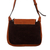 Wool-accented suede shoulder bag, 'Cusco Diamonds' - Artisan Crafted Suede Shoulder Bag