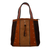 Wool-accented suede shoulder bag, 'Cusco Bohemian' - Hand Crafted Suede Shoulder Bag thumbail