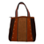 Wool-accented suede shoulder bag, 'Cusco Bohemian' - Hand Crafted Suede Shoulder Bag (image 2b) thumbail