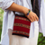 Handwoven sling bag, 'Cusco Glyphs' - Hand Loomed Alpaca Shoulder Sling Bag