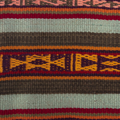 umhängetasche aus 100 % Alpaka, „Cusco Crimson“ – handgefertigte Alpaka-Umhängetasche