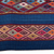 kissenbezug aus 100 % Alpaka - Handgewebter, farbenfroher blauer Alpaka-Kissenbezug mit Rückengurt