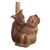 Ceramic vessel, 'Moche Captive' - Decorative Peru Archaeology Ceramic Moche Replica thumbail