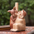 Ceramic vessel, 'Moche Captive' - Decorative Peru Archaeology Ceramic Moche Replica (image 2b) thumbail