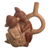Ceramic vessel, 'Moche Captive' - Decorative Peru Archaeology Ceramic Moche Replica (image 2e) thumbail