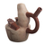 Ceramic vessel, 'Moche Medicine Man' - Peru Archaeology Moche Medicine Man Portrait Replica Vessel (image 2d) thumbail
