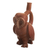 Ceramic vessel, 'Moche Owl' - Peru Archaeology Ceramic Moche Owl Replica Decorative Vessel