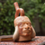 Ceramic vessel, 'Portrait of a Moche Man' - Peru Archaeology Signed Moche Portrait Clay Replica Vessel (image 2) thumbail