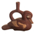 Ceramic vessel, 'Wild Moche Duck' - Peru Archaeology Moche Duck Replica Decorative Clay Vessel