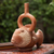 Ceramic vessel, 'Moche Fish' - Peru Archaeology Moche Fish Replica Decorative Clay Vessel (image 2c) thumbail
