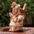 Ceramic vessel, 'Royal Moche Warrior' - Peru Archaeology Clay Moche Soldier Replica Vessel (image 2) thumbail