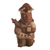 Ceramic vessel, 'Royal Moche Warrior' - Peru Archaeology Clay Moche Soldier Replica Vessel (image 2c) thumbail