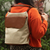 Leather-accented jute backpack, 'On the Road' - Woven Jute and Leather Backpack thumbail
