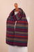 100% alpaca knit  scarf, 'Jewel of the Andes' - Multicolored 100% Alpaca Scarf (image 2c) thumbail