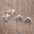 Pendientes de plata, (2 pares) - Aretes andinos en plata 950 (2 pares)