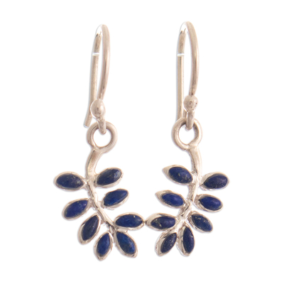 950 Silver and Lapis Lazuli Earrings