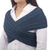 Alpaca blend short sweater vest, 'Crisscross Blue' - Alpaca Blend Steel Blue Cross Body Sweater Vest from Peru (image 2b) thumbail