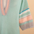 Cotton-blend knit tunic, 'Mint Spring' - Cotton-Blend Loose-Knit Turquoise Tunic From Lima Peru