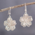 Sterling silver filigree dangle earrings, 'Floral Treasure' - Sterling Filigree Dangle Earrings (image 2) thumbail