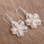 Sterling silver filigree dangle earrings, 'Floral Treasure' - Sterling Filigree Dangle Earrings (image 2b) thumbail