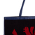 Woven handbag, 'Cajamarca Legacy' - Black and Red Handbag