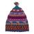 Knit wool hat, 'Qanchi Dance' - Multicolored Hand Knit Wool Hat (image 2a) thumbail