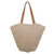 Leather-accented cotton-blend shoulder bag, 'Inca Taupe' - Cotton-Blend Shoulder Bag (image 2b) thumbail