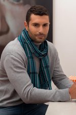 100% baby alpaca scarf, 'Huancayo Heritage' - Hand Loomed Baby Alpaca Scarf